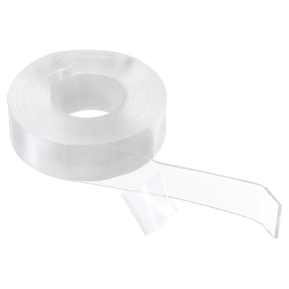 HARFINGTON Double Sided Nano Tape 10FT x 2" x 0.04" Multipurpose Removable Clear Mounting Tape Washable Waterproof Picture Hanging Adhesive Strips for Walls Carpets Posters Decor