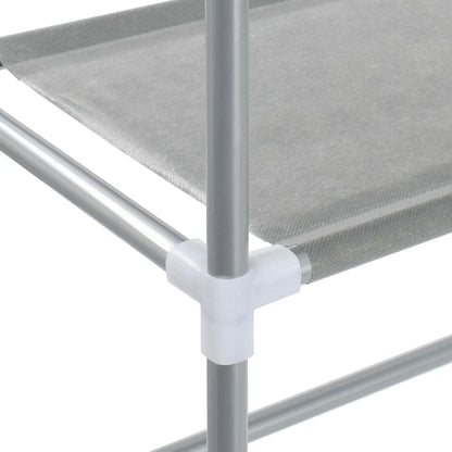 vidaXL Storage Shelf, 3-Tier Washing Machine Storage Rack, Above Washer Dryer Organizer Stand, Freestanding Bathroom Storage Rack, Silver