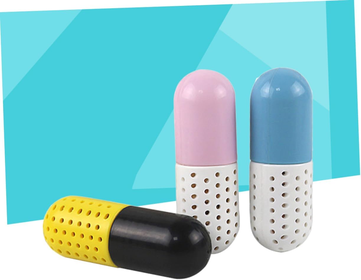 NOLITOY 3pcs Odor Eliminating Sweat Drying Agent Capsules for Sneakers Sports Shoes Leather Footwear Cute Freshening for Closets