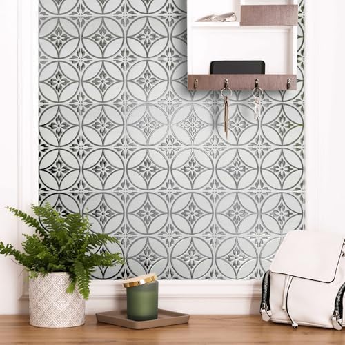 Main Street – 24-Pack of 8 x8 Peel and Stick Backsplash Wallpaper Tiles – Removable Self Adhesive Wall Tile for Kitchen, Renter-Friendly for Your Home and DIY Projects (Patina Copper)