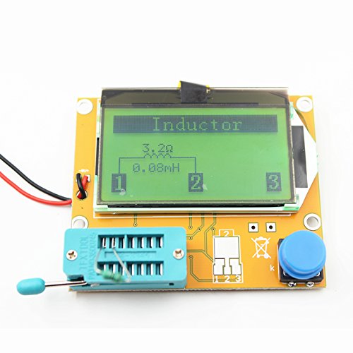 Multifunction Meter DIY kit, ACEIRMC Mega 328 Graphic Transistor Tester, NPN PNP Diodes Triode Capacitor ESR SCR MOSFET Resistor Inductance LCD Display Checker with case
