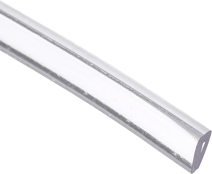 uxcell Clear Edge Trim, 13.1Ft Silicone U Channel Edge Protector, Edges Guards Fits 1/32"-3/32" for Car Doors Sheet Metal Parts (3/16" W x 3/8" H)