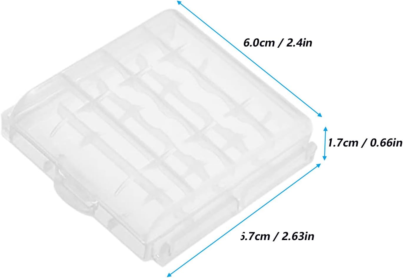 6pcs AAA Battery Storage Case Holder Box AA Battery Storage Case