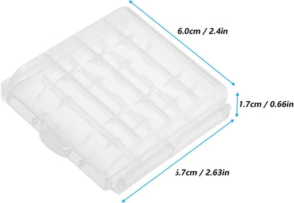 6pcs AAA Battery Storage Case Holder Box AA Battery Storage Case
