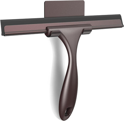 SetSail Squeegee for Shower Glass Door Stainless Steel Shower Squeegee for Glass Doors All-Purpose Window Squeegee for Tile Shower Walls, Sink, Mirror, Bathroom, Car Window Cleaning 10 Inches