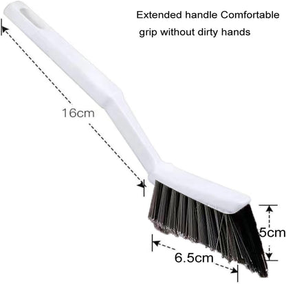 Crevice Brushes for Cleaning, Gap Cleaning Brush with Long Stiff V-Shaped Bristles Household Use for Bathroom/Tiles/Kitchen（4pcs）