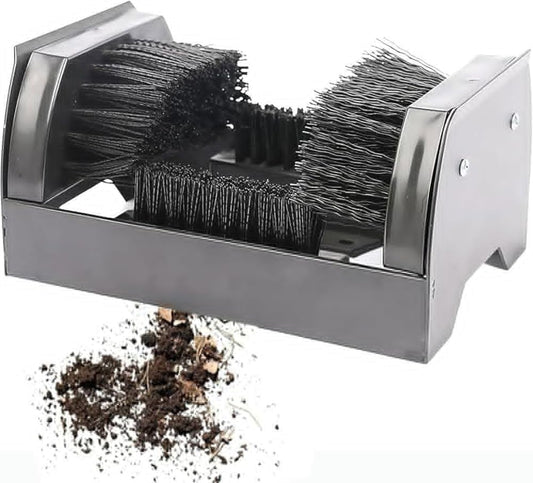 Heavy Duty Outdoor Boot Scraper - Floor Mounted Shoe Mud Cleaner for Entryways, Patios, and Garages - Durable, Easy to Use, Essential for Mud Removal