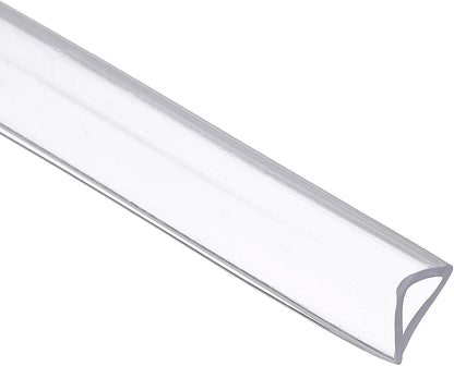 uxcell Clear Edge Trim, 13.1Ft Silicone U Channel Edge Protector, Edges Guards Fits 1/32"-3/32" for Car Doors Sheet Metal Parts (3/16" W x 3/8" H)