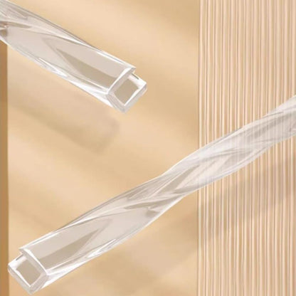 Clear Edge Banding U-Shape Edge Trim Transparent Sealing Strips Glass Tables Edge Protector Scratch-Proof Channel Edge Trim for 0.02-1inch Thick(2m-6.5ft 2-3mm(0.08-0.12in))