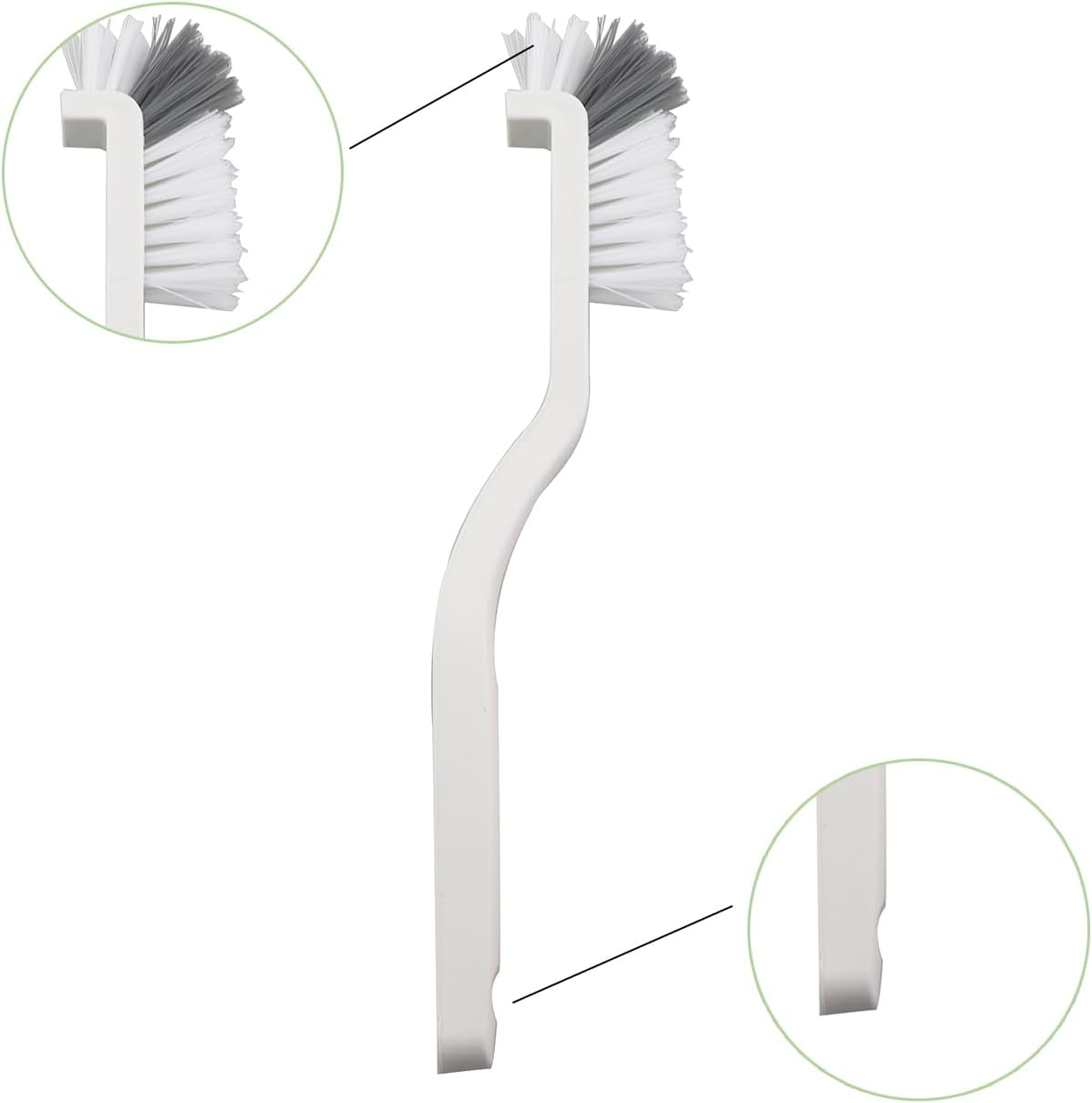 5PCS Cleaning Dish Scrubbing Brush Kitchen Sink Bathroom Brush Dishwasher Edge Grouting Deep Cleaning Brush with Stiff Bristles for Cleaning Window Recesses Shutters Sliding Doors