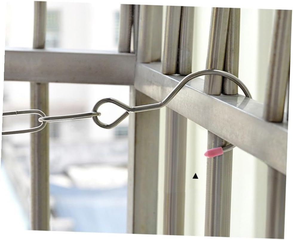 Stainless Steel Clothes Drying Chain Hooks Drying Rack Portable Hangers Clips Dryer Camping Home Use