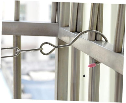Stainless Steel Clothes Drying Chain Hooks Drying Rack Portable Hangers Clips Dryer Camping Home Use
