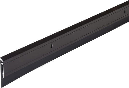 M-D Building Products 68247 All Season Aluminum Door Sweep for Bottom of Door, Heavy Duty Rubber Seal, Exterior & Interior Weather Stripping Bottom Door Seal, Commercial & Residential, (Silver, 36in)