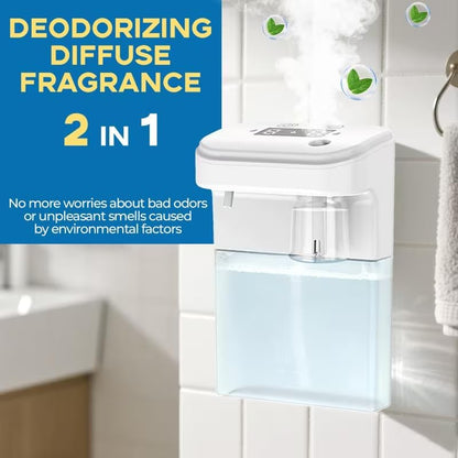 Automatic Soap Dispenser Touchless,Rechargeable Foaming Soap Dispenser,15oz/420ml Smart Hand Soap Dispensers,4-Level Adjustable,Wall Mount for Bathroom Kitchen Dish Soap
