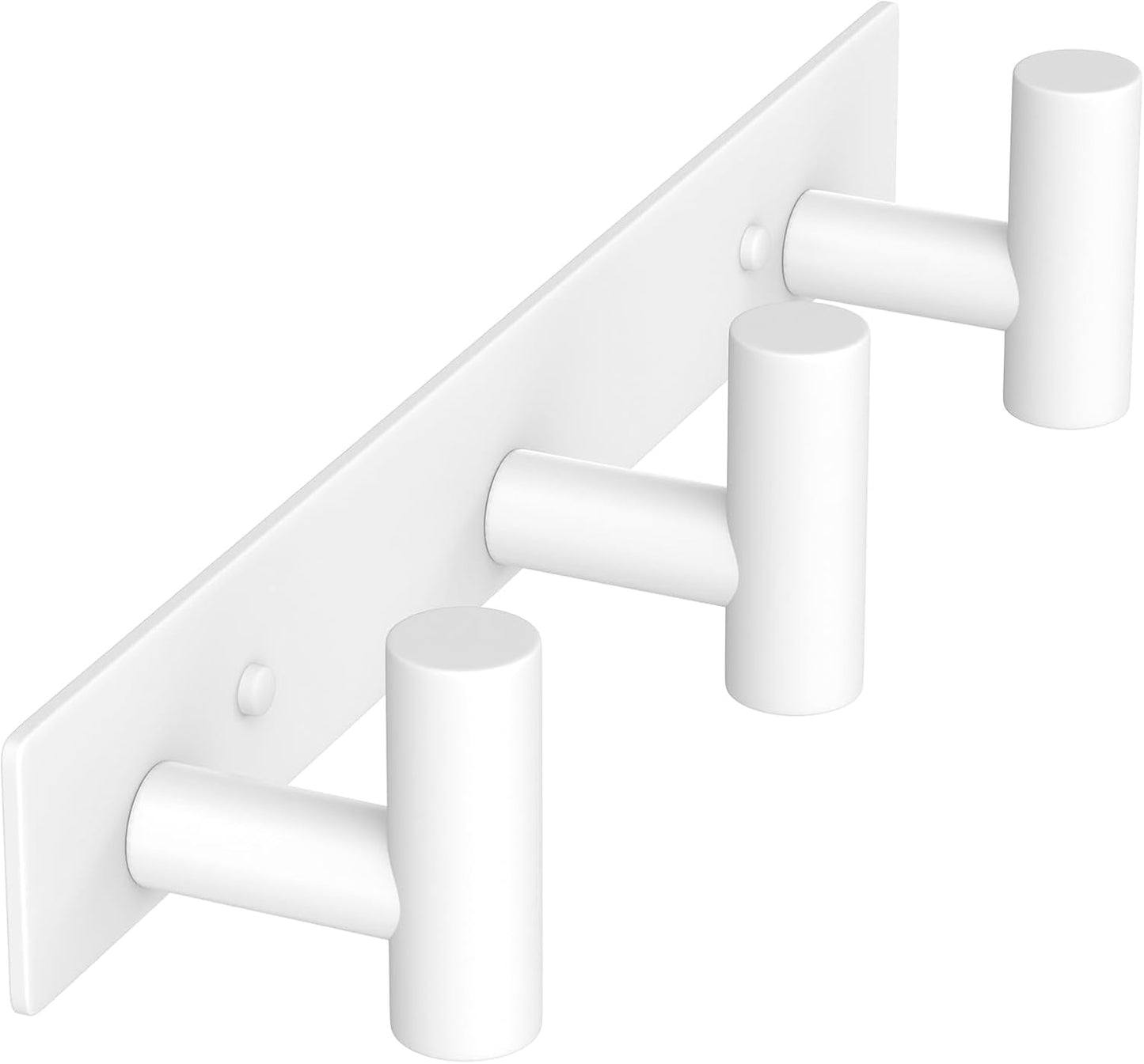 VAEHOLD Black Hat and Coat Wall Mount Rack - 3 Hooks for Robes, Bags, Keys, and Towels - Bathroom Towel Hanger Organizer (1 Pack)