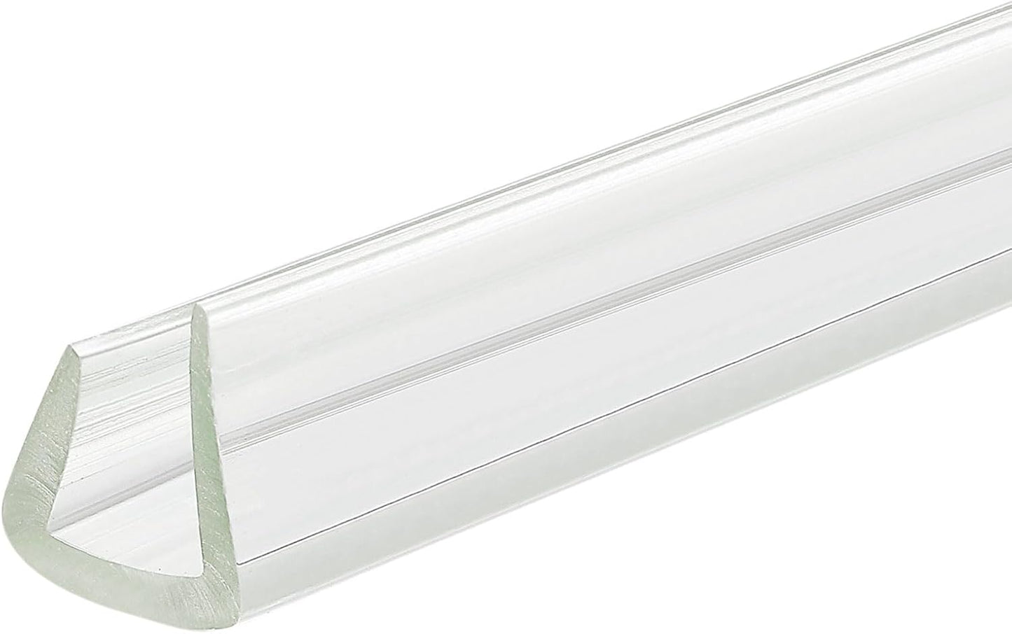 uxcell U Channel Edge Trim, 4.9ft Length Soft Rubber Guard Seal Strip Edge Protector Fit for 1-2mm Edge, (9/32" W x 5/32" H) Clear