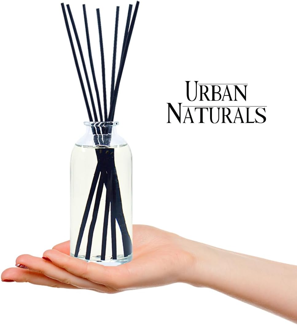 Urban Naturals Smoked Vanilla Reed Diffuser Set with Vanilla Bean, Sandalwood & Leather | Made in the USA - Colors B