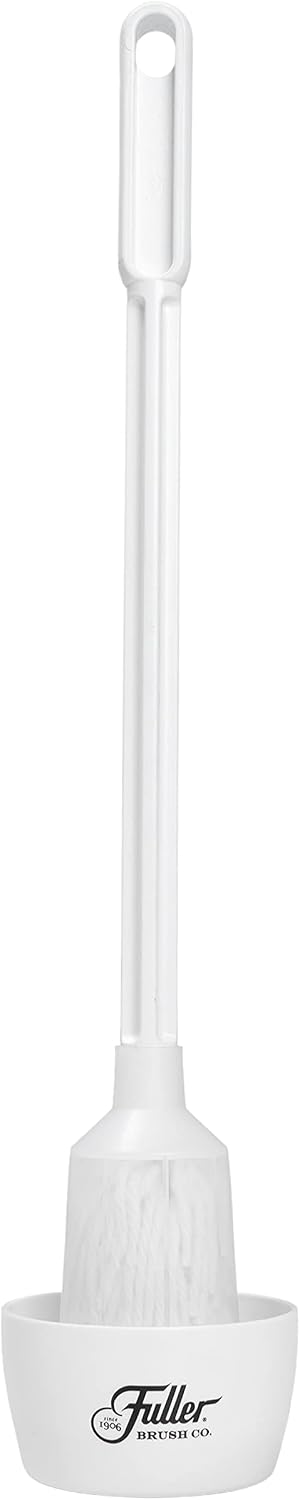 Fuller Brush Toilet Bowl Cleaner Brush – Antimicrobial Toilet Swab with Soft Non-Scratch Head, Long Handle, Deep Cleaning Under Rim (Pack of 1)