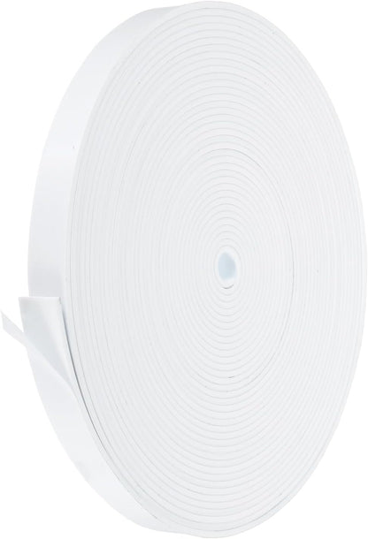 PATIKIL Weather Stripping Door Seal Strip, 3/8 Inch x 1/4 Inch x 32 Ft Self Adhesive Soundproof High Density Foam Tape Insulation for Door Window Air Conditioning, White - Colors B
