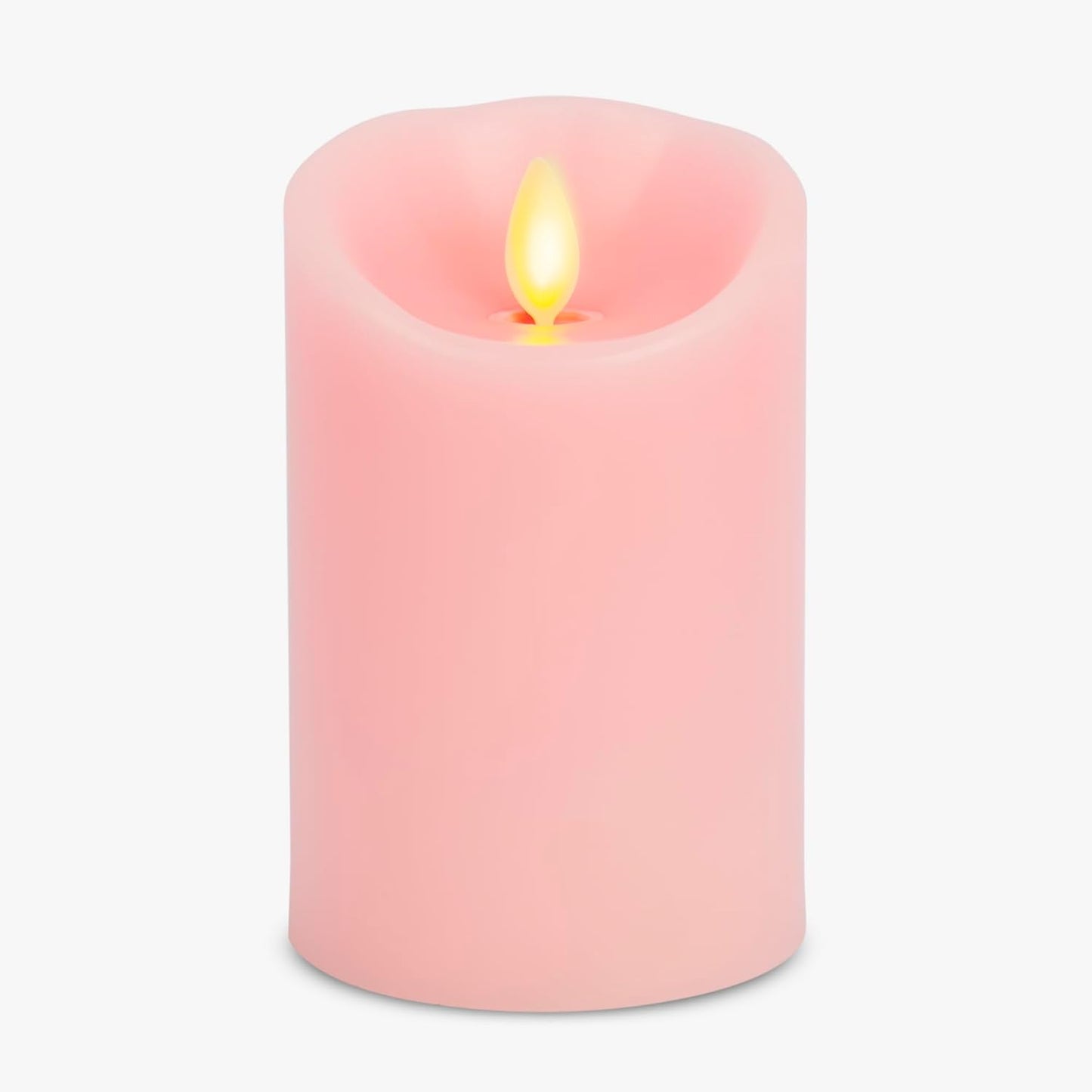 Luminara Flameless LED Battery Operated Ivory Pillar Candle, Flickering Realistic Moving Flame, 3" x 4.5" Luminous Real Wax Indoor Home Decor Pack of 1