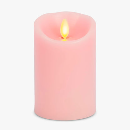 Luminara Flameless LED Battery Operated Ivory Pillar Candle, Flickering Realistic Moving Flame, 3" x 4.5" Luminous Real Wax Indoor Home Decor Pack of 1