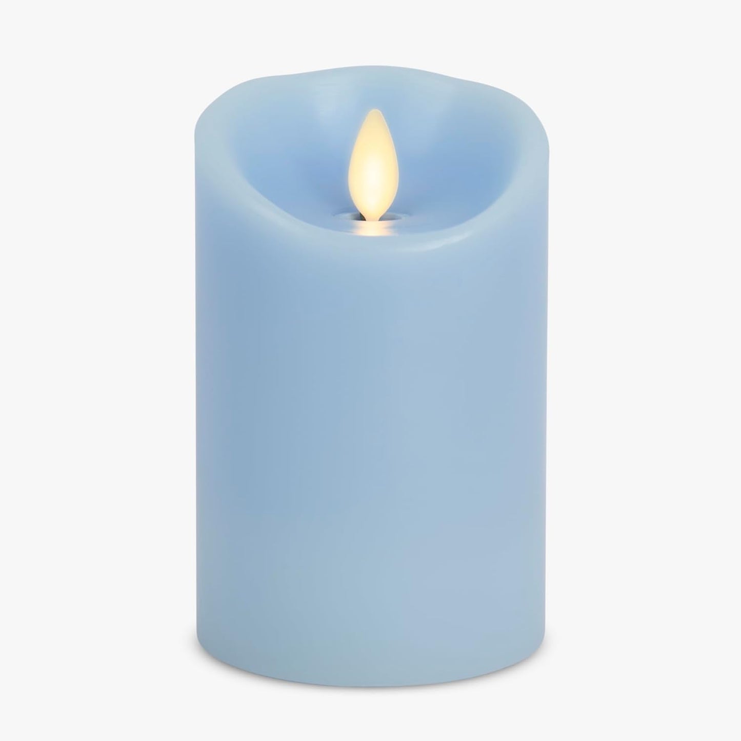 Luminara Flameless LED Battery Operated Ivory Pillar Candle, Flickering Realistic Moving Flame, 3" x 4.5" Luminous Real Wax Indoor Home Decor Pack of 1