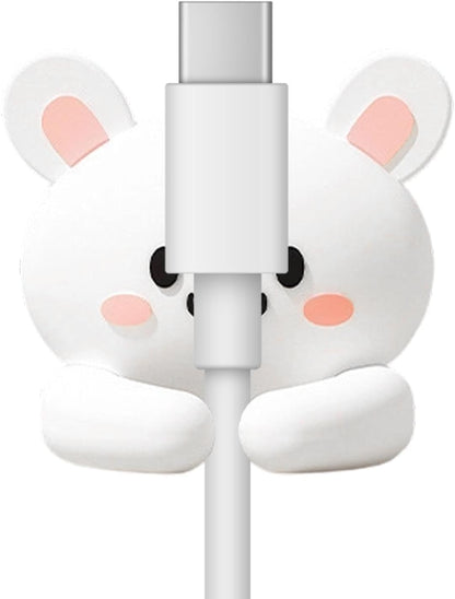 Silicone Cable Organizer Capybara Adhesive Clip | Fit Diameter Under 6mm Cable No-Drill Silicone Cord Organizer for USB Extension, Appliance, Computer, Phone, Wall, Home,