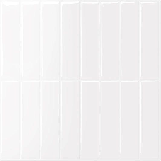 MORCART Peel and Stick Backsplash, 10 Sheets of 11.8"x11.8" - 3D Adhesive Waterproof Wall Tiles for Kitchen, Bathroom, Living Room, Subway Tiles, Gray-Apricot