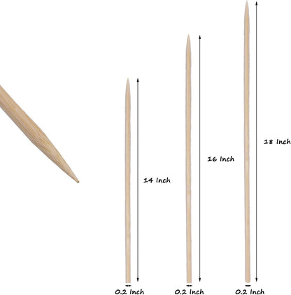 Garden Wood Plant Stakes Green Bamboo Sticks,HAINANSTRY Sturdy Floral Plant Support Stakes Wooden,Wooden Sign Posting Garden Sticks(25 Pack 18 Inches)