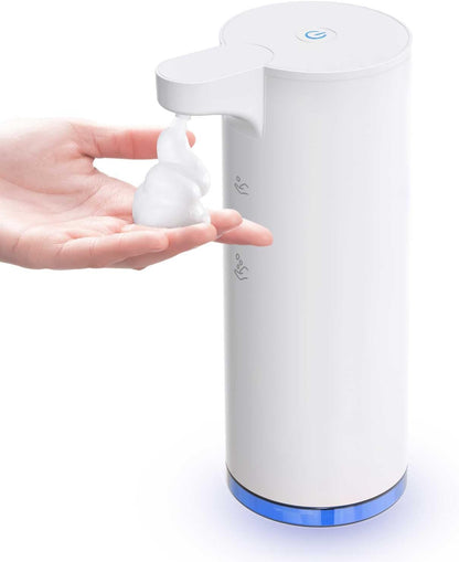 LAOPAO Rechargeable Automatic Foaming Soap Dispenser - Stainless Steel Touchless 9oz Foam Soap Dispenser for Bathroom and Kitchen - Xmas Gift