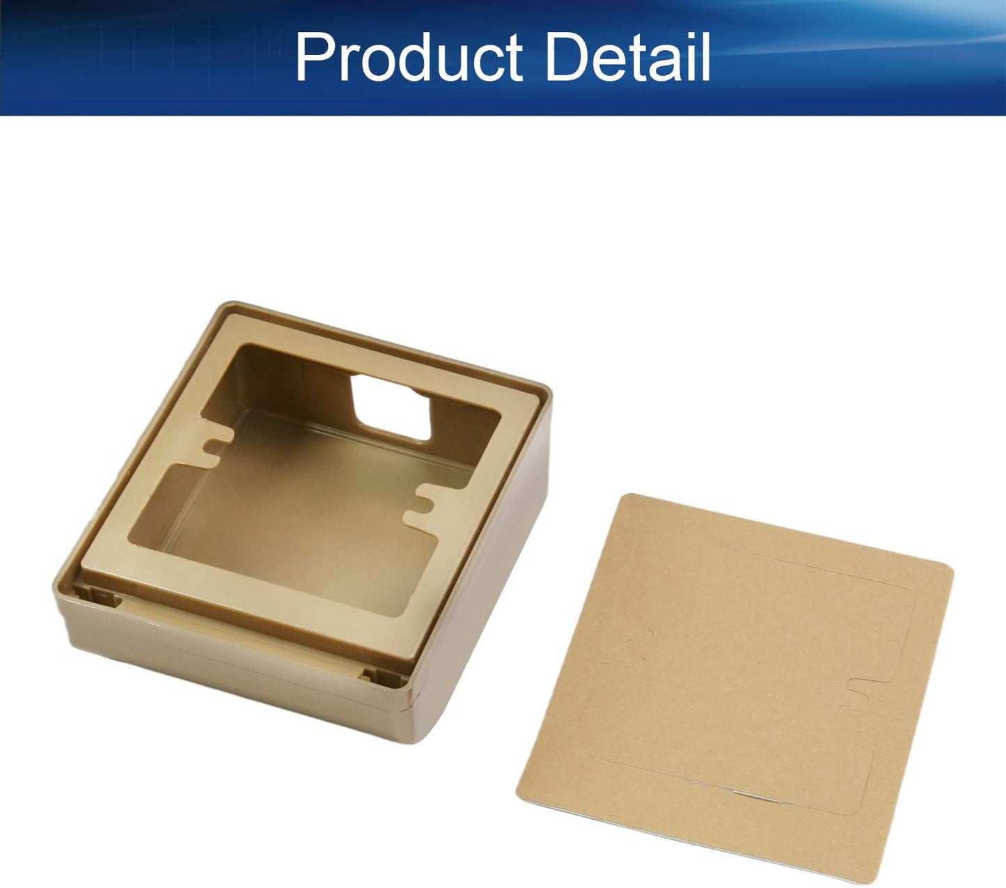 Heyiarbeit Weatherproof Cover Plug in Use Outlet Receptacle Protector 3.86"x4.33"x1.69"(LxWxH) for Retrofit Siding Construction 86 Type White 1Pcs