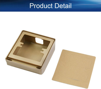 Heyiarbeit Weatherproof Cover Plug in Use Outlet Receptacle Protector 3.86"x4.33"x1.69"(LxWxH) for Retrofit Siding Construction 86 Type White 1Pcs