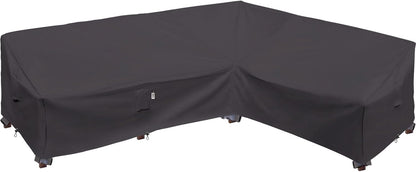 Patio Deck Box Cover, 63x30 Inch Fire Pit Covers with Straps and Handles, Waterproof Heavy Duty Outdoor Furniture Winter Cover for Keter, Suncast, Lifetime Container