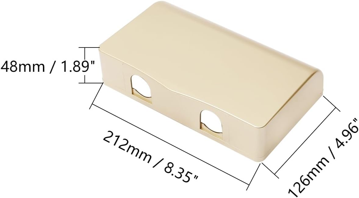 Fielect Weatherproof in Use Outlet Cover Plug 86 Type Electrical Outlet Cover Receptacle Protector 98x110x43mm for Retrofit Siding Construction, Transparent