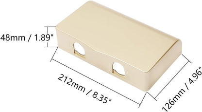 Fielect Weatherproof in Use Outlet Cover Plug 86 Type Electrical Outlet Cover Receptacle Protector 98x110x43mm for Retrofit Siding Construction, Transparent