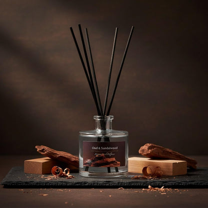 Reed Diffuser Set, Lavender & Rose 3.52 oz (100ml) Scented Diffuser with Sticks Home Fragrance Reed Diffuser for Bathroom Shelf Decor, Ideal Gift for Woman