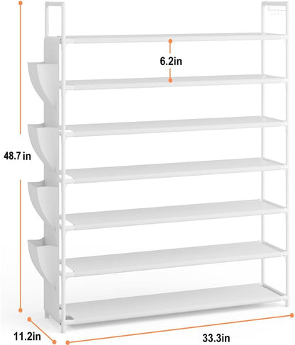 OYREL 5 Tier Shoe Organizer Rack for Closet, Entryway, Garage, Door, Space Saving, Shoe Holder Stand/Tower, Large, 20-25 Capacity