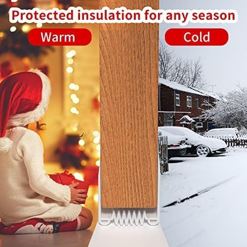 Door Draft Stopper, 36” Length Cuttable Weather Stripping Door Seal, Strong Adhesive Door Sweep for Exterior and Interior Doors (2, Black)