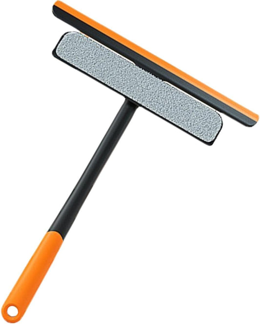LABRIMP Window Screen Cleaning Brush and Scrubber Tool 34x27.4cm with Double-Sided Squeegee for Glass and Mesh, Multifunctional Window Cleaner Kit for Indoor and Outdoor Use