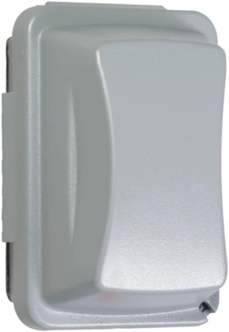 TayMac MM410G 1-Gang Nonmetallic Weatherproof In-Use Horizontal/Vertical 16-in-1 Standard Cover, 2.75 in, Grey , Gray