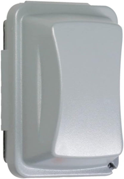 TayMac MM410G 1-Gang Nonmetallic Weatherproof In-Use Horizontal/Vertical 16-in-1 Standard Cover, 2.75 in, Grey , Gray