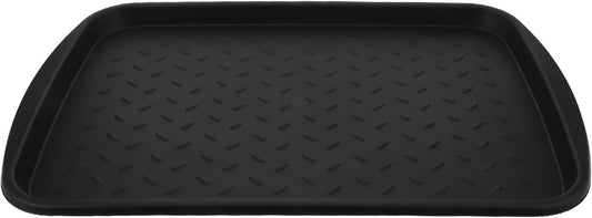Boot Tray for Entryway Indoor - Heavy Duty Plastic Shoe Tray - 20.5"x15" Waterproof Shoes Mat with Raised Edge - Outdoor Multi-Purpose Mat for Boots Garden Pets