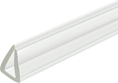uxcell U Channel Edge Trim, 4.9ft Length Soft Rubber Guard Seal Strip Edge Protector Fit for 1-2mm Edge, (9/32" W x 5/32" H) Clear