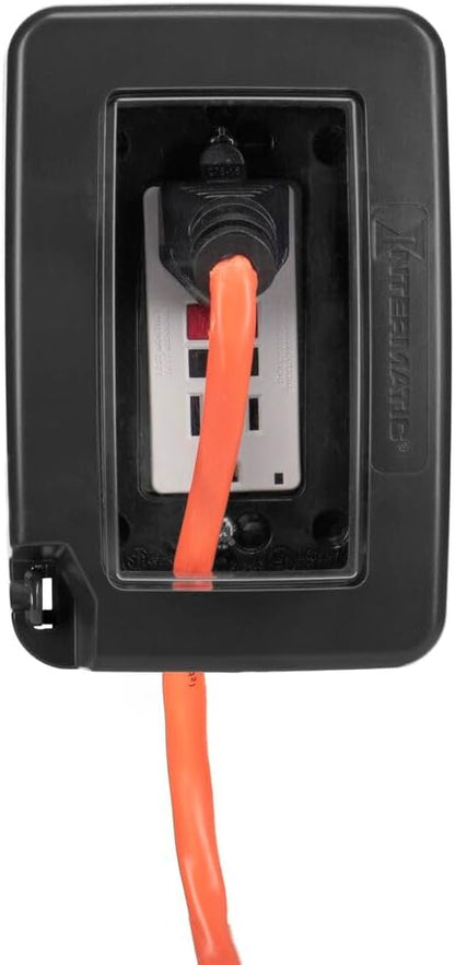 Intermatic WP6000W Low-Profile In-Use Weatherproof Cover, White - Durable Outdoor Outlet Protection | Expandable Design | Easy Installation