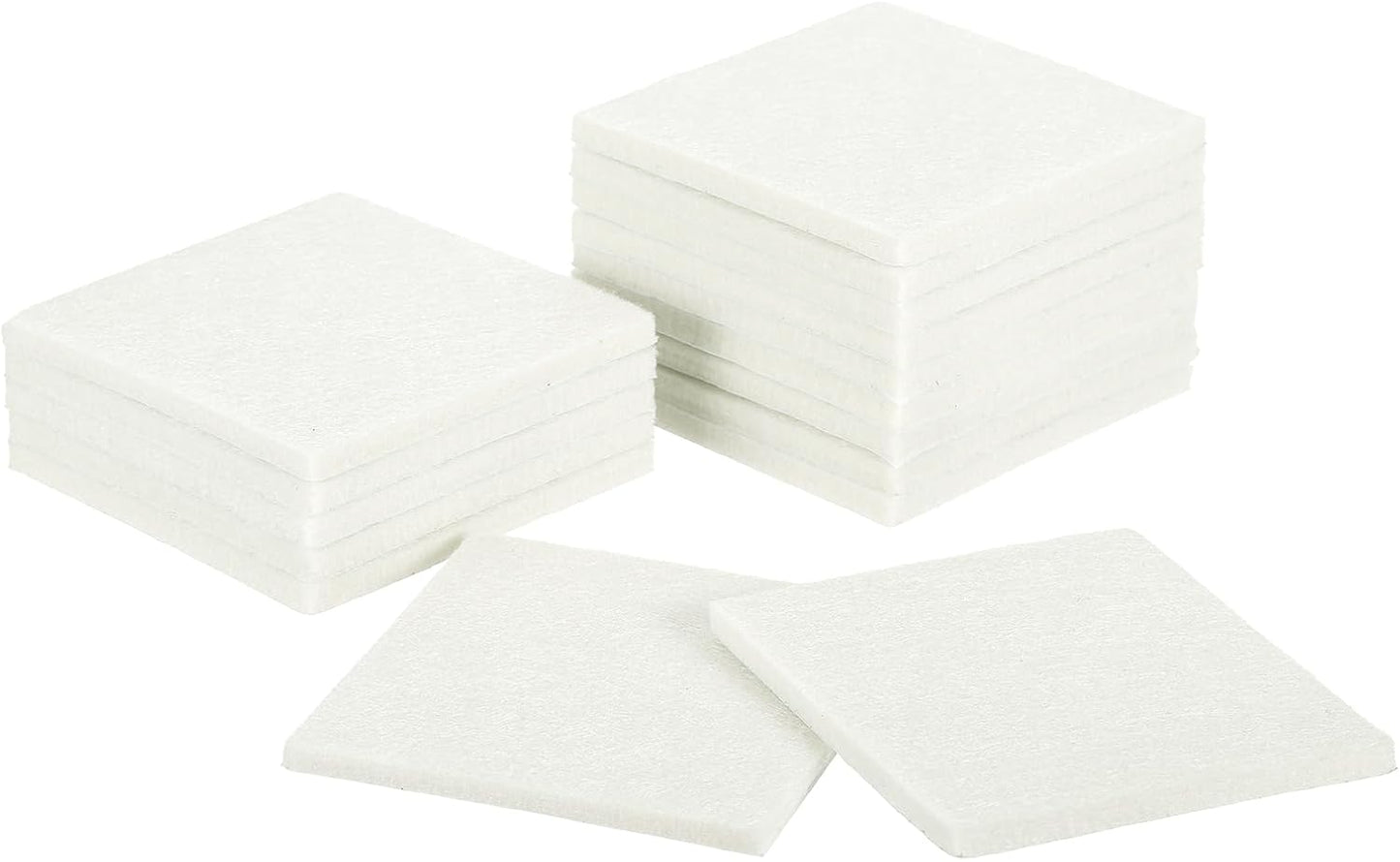 uxcell Furniture Pads, 16Pcs 2.5" - Square Self Adhesive Felt Furniture Pads, Floor Protectors for Furniture Feet Chairs Legs Hardwood Floors (Brown)