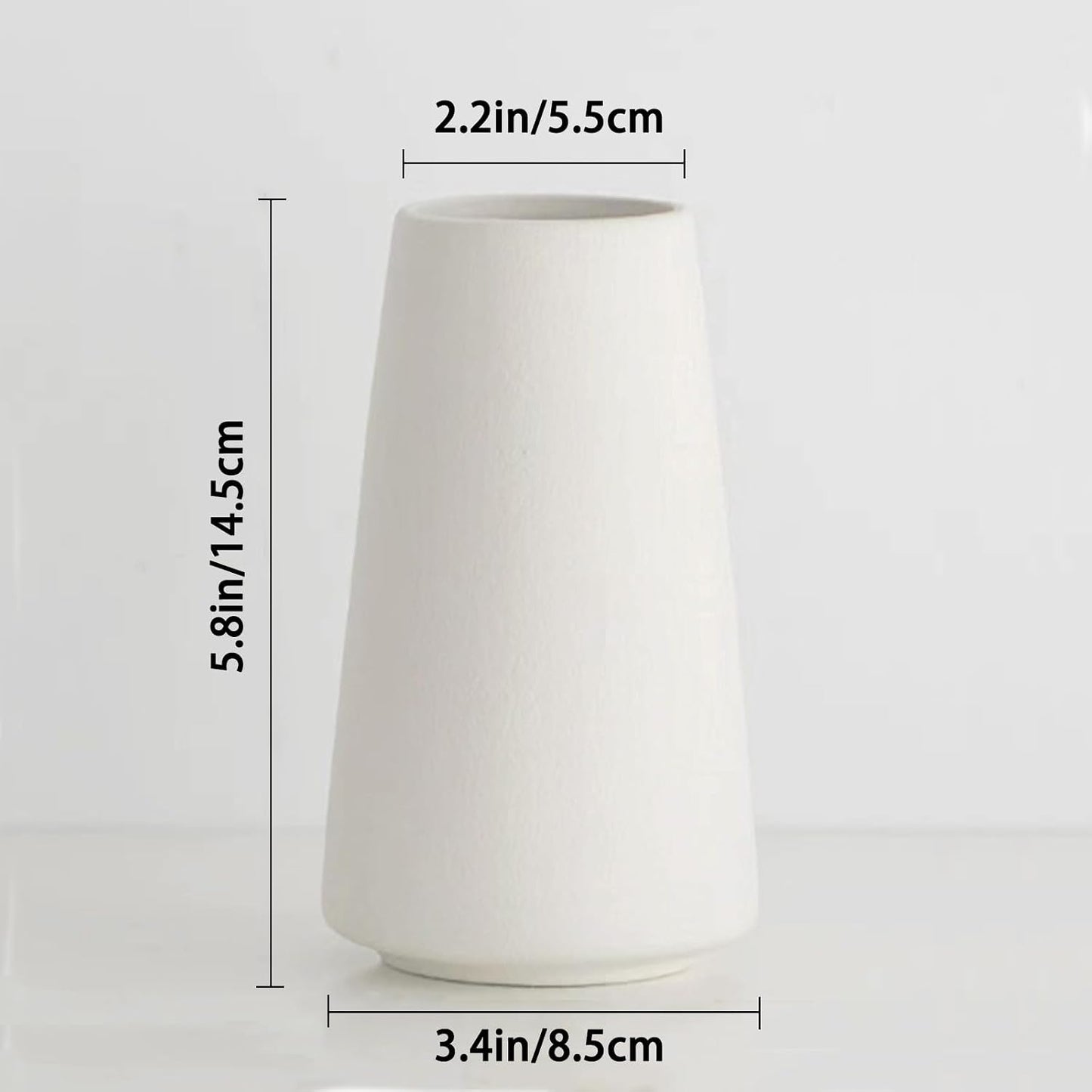 5'' White Ceramic Bud Vases Set of 10,Small Vases in Bulk for Flowers,Mini Vases for Centerpieces,Modern for Floral and Pampas Grass,Boho for Wedding,Party,Table Home Decor