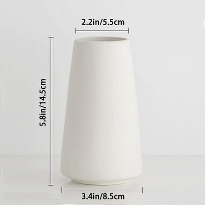 5'' White Ceramic Bud Vases Set of 10,Small Vases in Bulk for Flowers,Mini Vases for Centerpieces,Modern for Floral and Pampas Grass,Boho for Wedding,Party,Table Home Decor