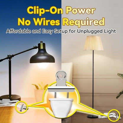 Neporal 4 Pack Emergency-Rechargeable-Light-Bulb, Stay Lights Up When Power Failure, 1500mAh 15W 80W Equivalent LED Light Bulbs for Home, Camping, Tent (E27, with Hook) (Daylight)