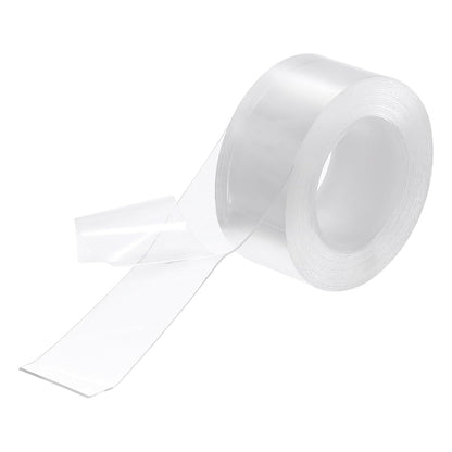 HARFINGTON Double Sided Nano Tape 10FT x 2" x 0.04" Multipurpose Removable Clear Mounting Tape Washable Waterproof Picture Hanging Adhesive Strips for Walls Carpets Posters Decor