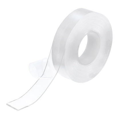 HARFINGTON Double Sided Nano Tape 10FT x 2" x 0.04" Multipurpose Removable Clear Mounting Tape Washable Waterproof Picture Hanging Adhesive Strips for Walls Carpets Posters Decor